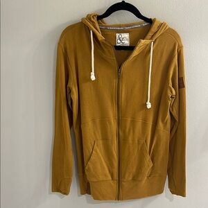 Brown Zip-Up Hoodie